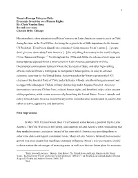 1 Nixon's Foreign Policy in Chile