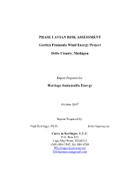 Phase I Avian Risk Assessment
