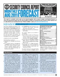 Security Council Report
