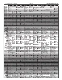 Sunday Morning Grid 5/20/12 Latimes.Com/Tv Times