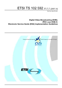 TS 102 592 V1.1.1 (2007-10) Technical Specification