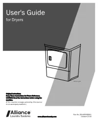 User's Guide for Dryers