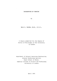 BIOSORPTION of URANIUM by Nuru A. Yakubu, M.Sc., D.I.C., a Thesis