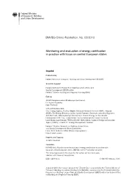 BMVBS-Online-Publikation, No. 03/2010 Monitoring and Evaluation