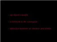 Examples of Forces