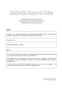 Farrugia, Laura. 2019. Mental Disorder and Investigative Interviewing: Towards a Practice-Based Framework