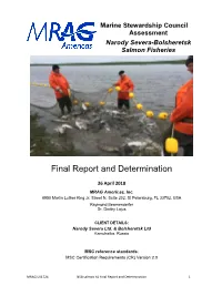 Final Report and Determination