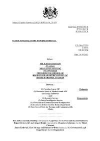 High Court Judgment Template