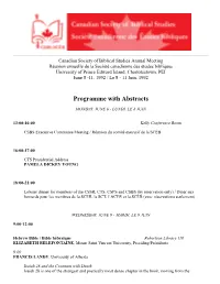 Programme with Abstracts