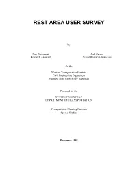 Rest Area User Survey