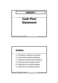 Cash Flow Statement