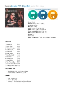 Danzig Danzig 777: I Luciferi Mp3, Flac, Wma