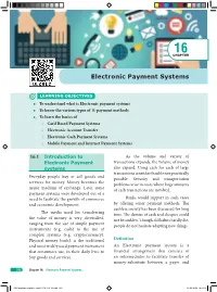 Electronic Payment Systems