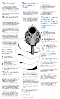 Tics of Gang Members