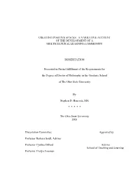 A Narrative Account of the Development of a Multicultural Learning Community