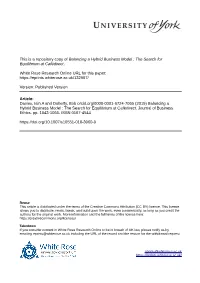 Balancing a Hybrid Business Model : the Search for Equilibrium at Cafédirect