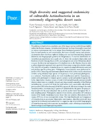 High Diversity and Suggested Endemicity of Culturable Actinobacteria in an Extremely Oligotrophic Desert Oasis