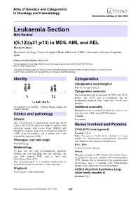 Leukaemia Section