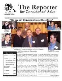 Spring 2010 Number 1 “We Are All Conscientious Objectors”