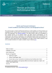 Statistics Methods and Sources: Methodological Notes