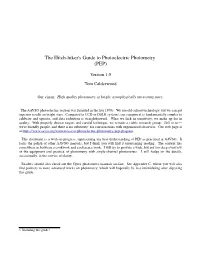 The Hitch-Hiker's Guide to Photoelectric Photometry (PEP)