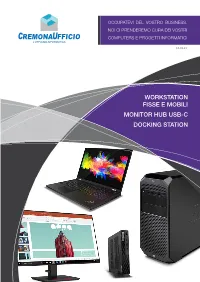 Workstation Fisse E Mobili Monitor Hub Usb-C Docking