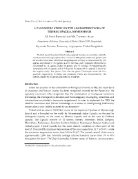 A Taxonomic Study on the Angiosperm Flora of Trishal Upazila, Mymensingh