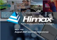 HIMX Presentation