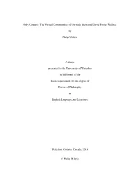 Only Connect: the Virtual Communities of Gertrude Stein and David Foster Wallace