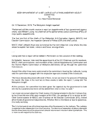 Parliament Will This Month Receive a Report on Appointments of Four G