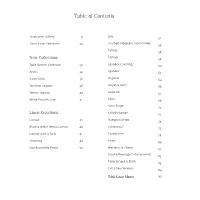 Table of Contents Table of Contents