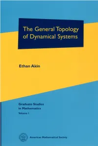 The General Topology of Dynamical Systems / Ethan Akin