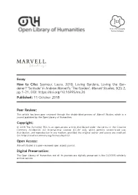View: This Article Has Been Peer Reviewed Through the Double-Blind Process of Marvell Studies, Which Is a ­Journal Published by the Open Library of Humanities