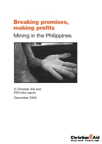 Breaking Promises, Making Profits Mining in the Philippines