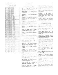 Cumulative Index to Volumes 1-45