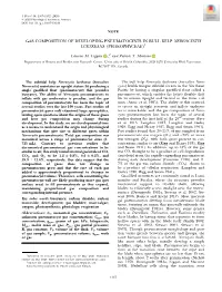 Gas Composition of Developing Pneumatocysts in Bull Kelp Nereocystis Luetkeana (Phaeophyceae)1