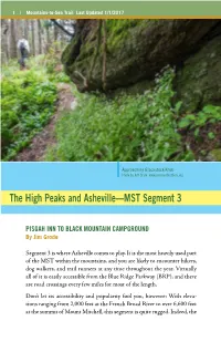 The High Peaks and Asheville—MST Segment 3