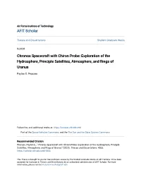 Chronos Spacecraft with Chiron Probe: Exploration of the Hydrosphere, Principle Satellites, Atmosphere, and Rings of Uranus