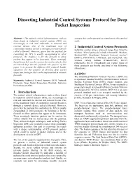 Dissecting Industrial Control Systems Protocol for Deep Packet Inspection