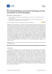 The Intestinal Barrier and Current Techniques for the Assessment of Gut Permeability