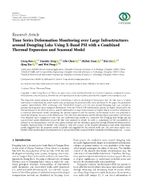 Time Series Deformation Monitoring Over Large Infrastructures Around Dongting Lake Using X-Band PSI with a Combined Thermal Expansion and Seasonal Model