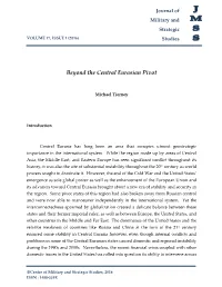 Beyond the Central Eurasian Pivot