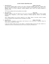 Category Description Guide