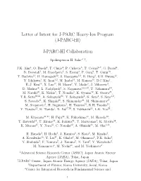 Letter of Intent for J-PARC Heavy-Ion Program (J-PARC-HI)