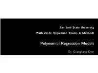 Polynomial Regression Models