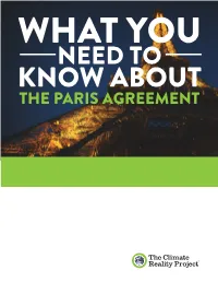 What You Need to Know About the Paris Agreement