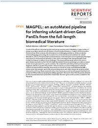 An Automated Pipeline for Inferring Variant-Driven Gene