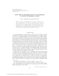 Limit Sets of Discrete Groups of Isometries of Exotic Hyperbolic Spaces