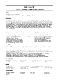 Rob Eckland CV Feb 2021