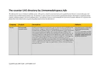 The Counter UAS Directory by Unmannedairspace.Info